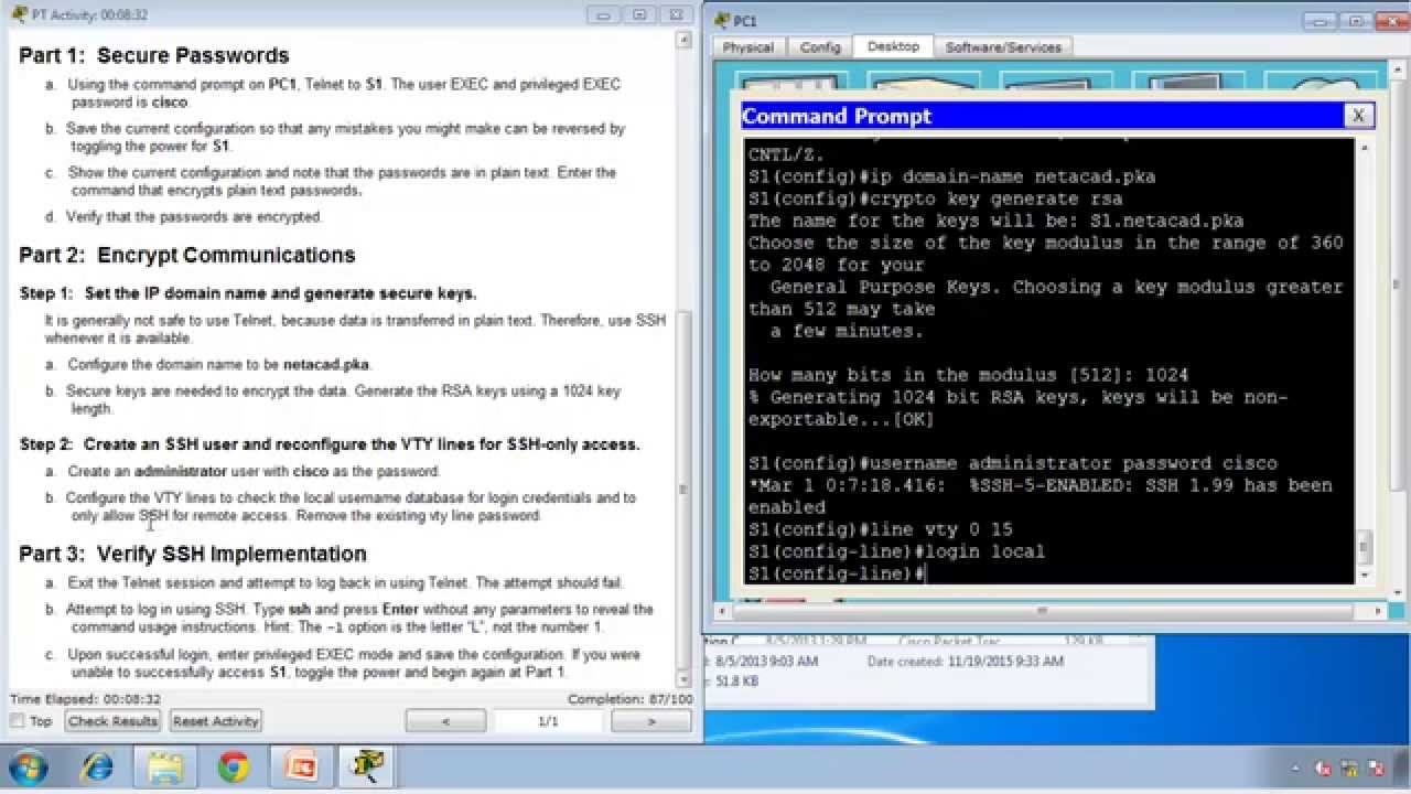 Command Prompt Packet Tracer